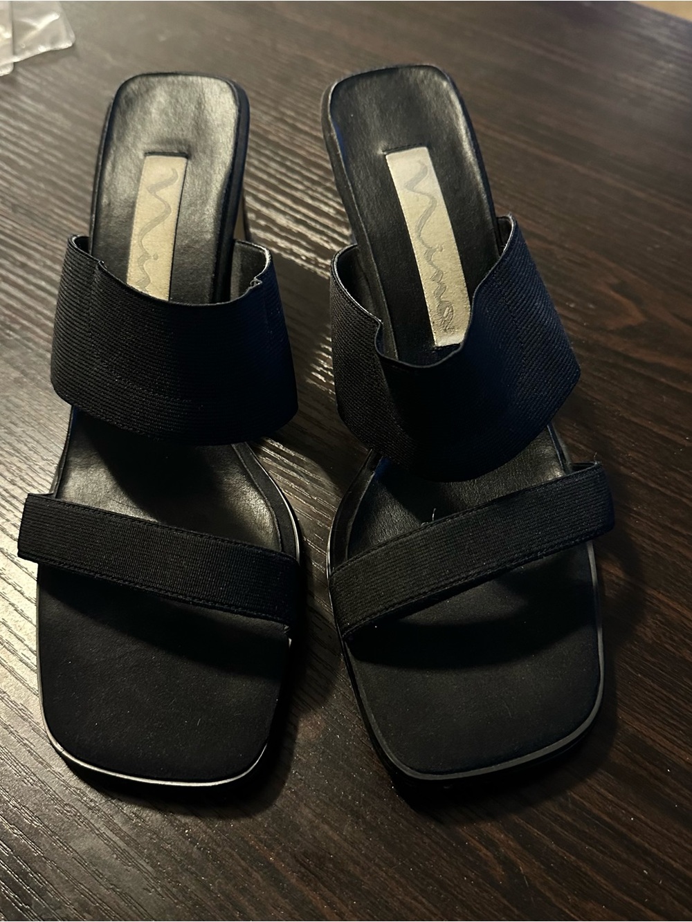 Black Heel Sandals with Straps - Nina - 8